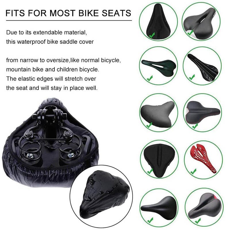 Waterdichte regenhoes voor fietszadel, water- en stofbestendig, beschermhoes voor mountainbikezadel, zonwerende hoes