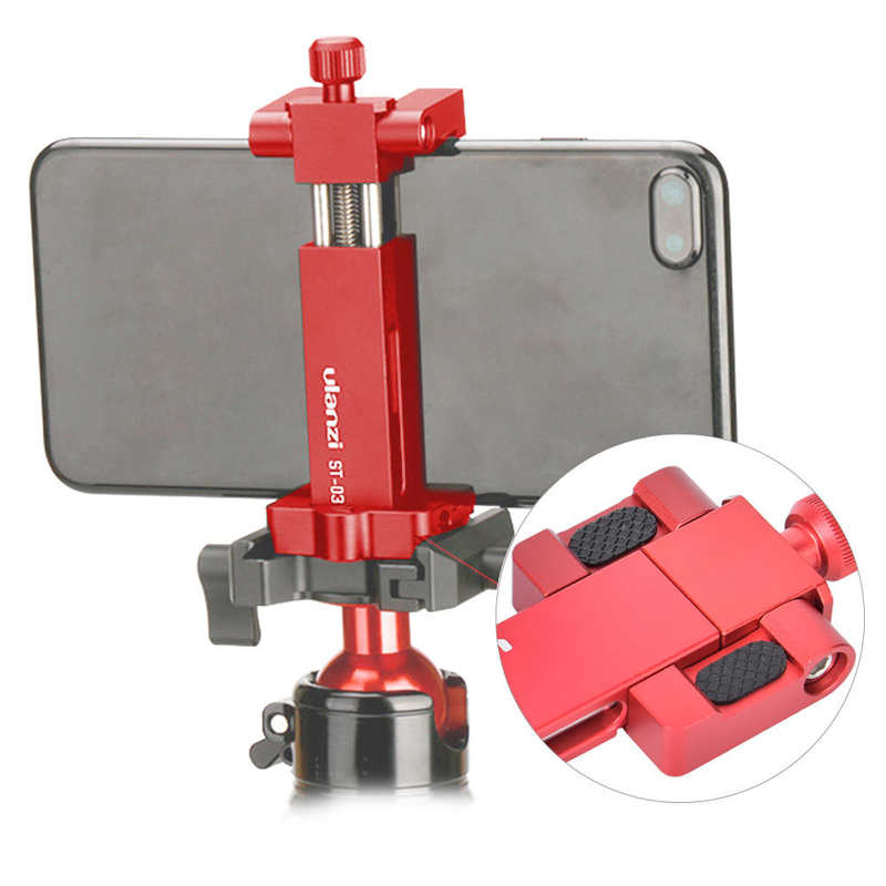 Ulanzi ST-03 Metalen Telefoon Houder Statief Mount Met Koud Shoe Mount 3 Kleur Voor Arca Swiss Quick Release Plaat Voor IPhone8/7 Plus
