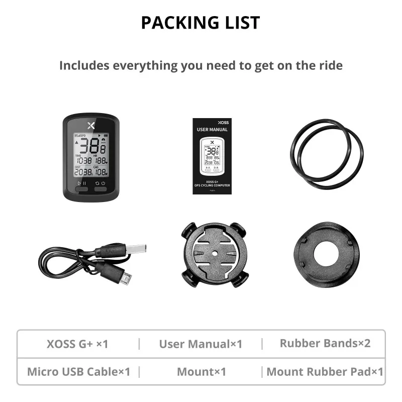 Xoss novo g + gps ciclismo computador g plus velocímetro sem fio bluetooth rastreador à prova dwaterproof água bicicleta de estrada mtb odômetro