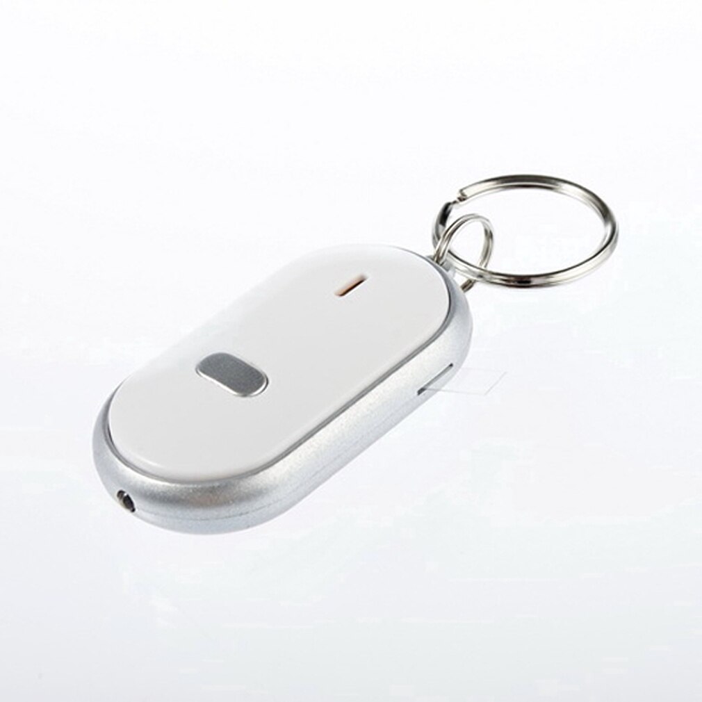 Nuovo 1pc HA CONDOTTO LA Luce Della Torcia A Distanza di Controllo del Suono Lost Key Finder Locator Keychain Portachiavi