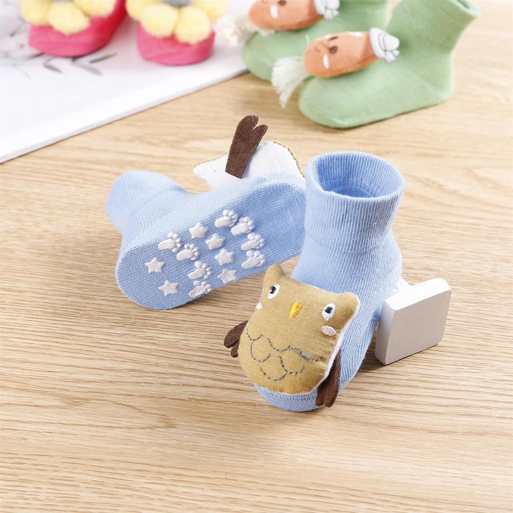 2 Paires/lot -Né Bébé Chaussettes Bébé Chaussettes En Coton Bébé Filles Belle Antidérapant Chaussettes Courtes Vêtements Accessoires Pour 0-12 Mois
