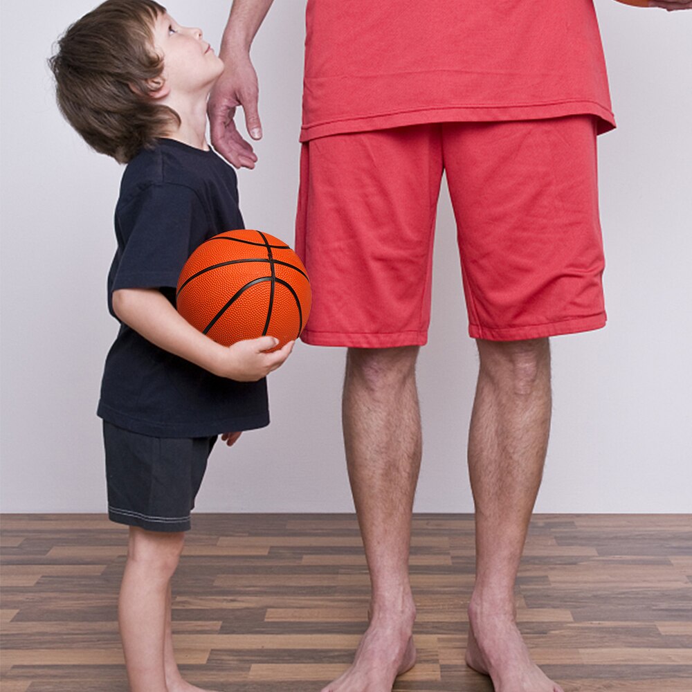 3 stk børn mini basketball størrelse 1 indendørs udendørs gummibasketball med oppumpningspumpe