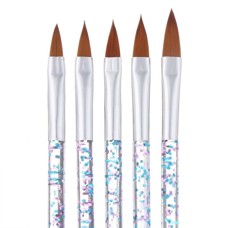 5 pcs Nail Brush Hand Draw Tips Drawing Line Painting Pen Tools Manicure Nail Art Brush Decoration Nail pen Nail Art Tool Brush