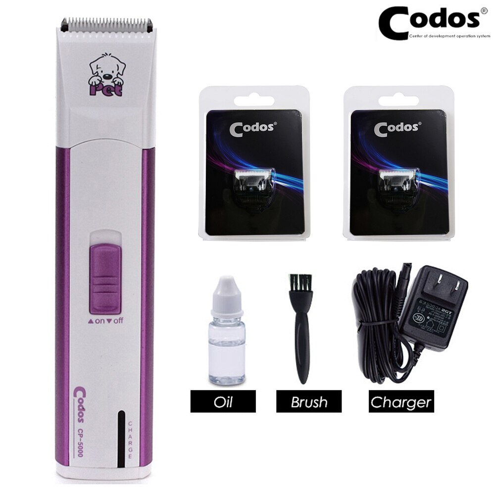 Codos CP-5000 Electric Pet Shaver Dog Part Trimmer Rechargeable Cat Face Ears Foot Clipper Grooming Haircut Machine