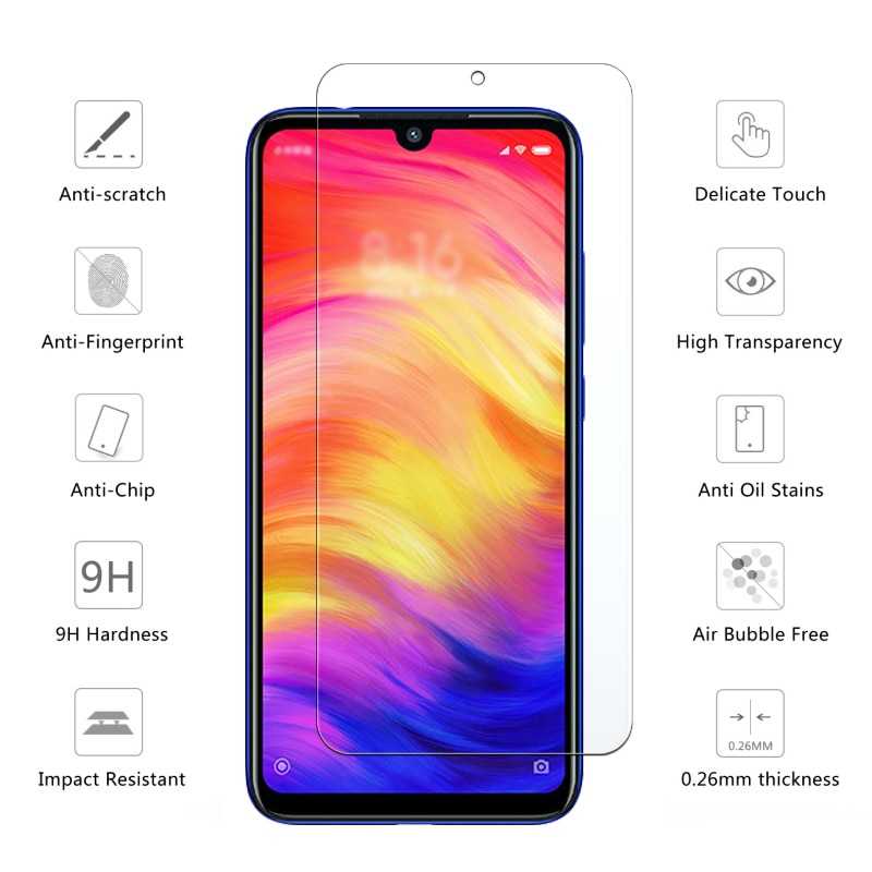 1-3pcs radmi not 7 protective glass case for xiaomi redmi note7 note not7 7note Cover Screen Protector armor Tempered Glas film
