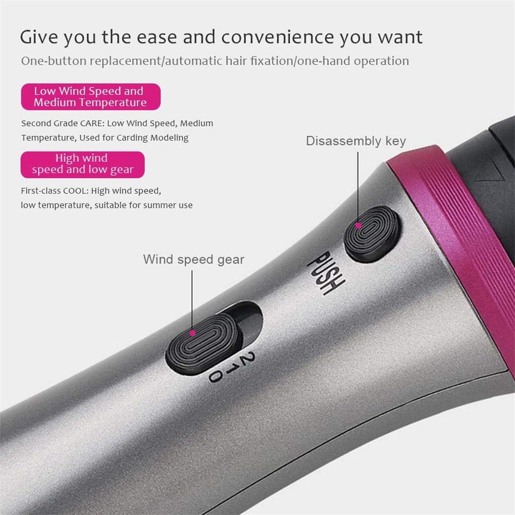 Haar Föhn Pro Custom Blowout 5-In-1 Styling Tool Föhn En Styling Borstel Föhn kam Haar Curling Stijltang