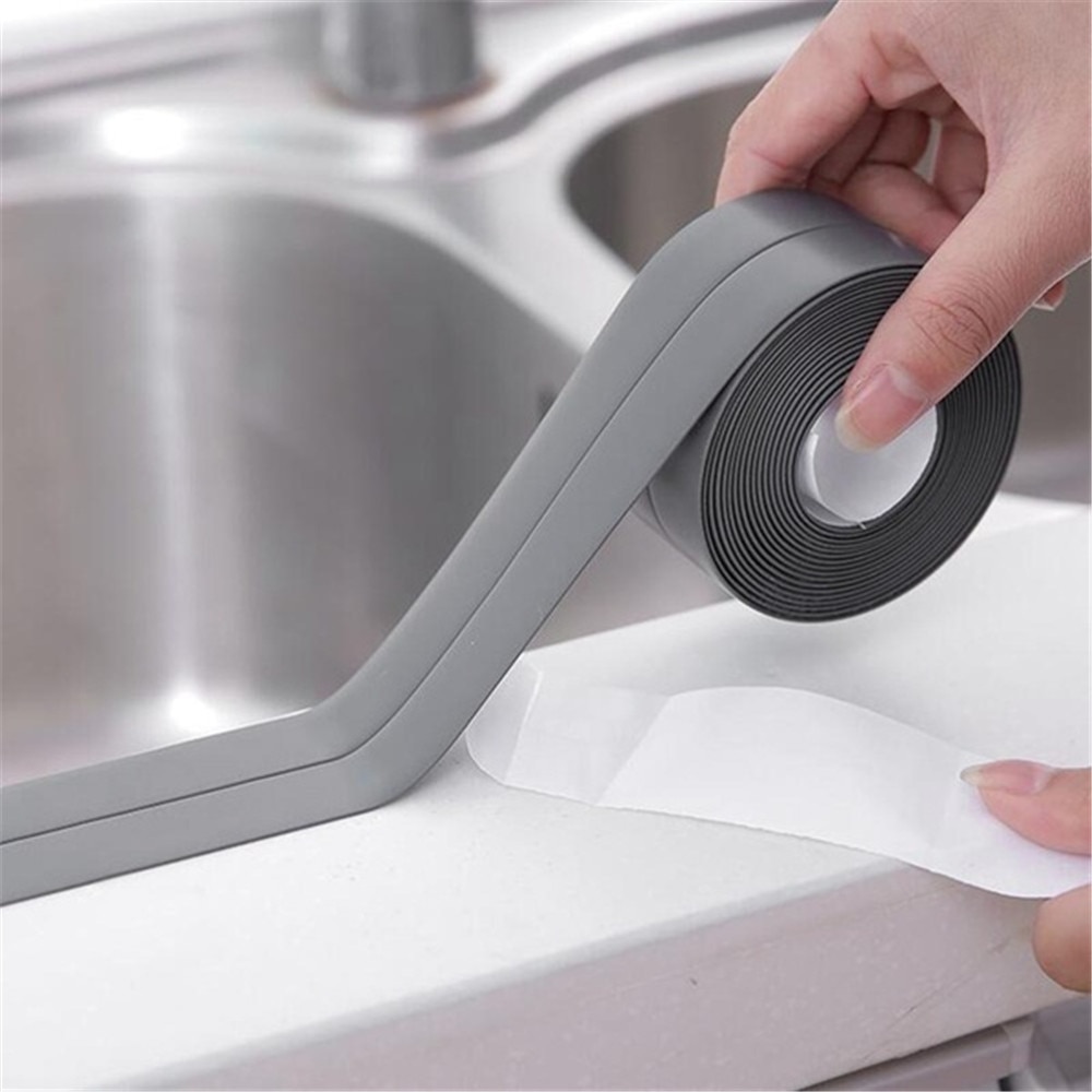 3.2 mx 22mm kúpeľňa sprchový kút drez vaňa tesniaca páska biela pvc samolepiaca vodotesná nálepka na stenu do kúpeľne a kuchyne