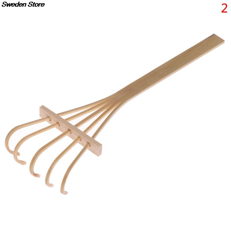 Mini bambus rake for zen hagesand bordplate meditasjon feng shui dekor: 2