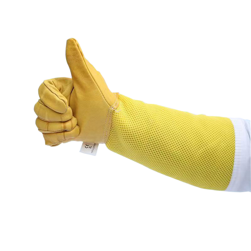 Luvas de apicultor mangas protetoras ventiladas profissional anti abelha para apicultura apicultor evitar ferramentas colmeia