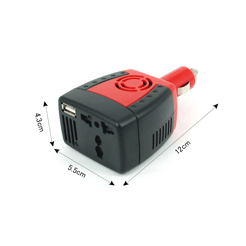 150W 2100mA Auto Omvormer Usb Voeding Dc 12 V-Ac 220 V Converter Transformator Laptop Mobiele Telefoon lader Universele Socket