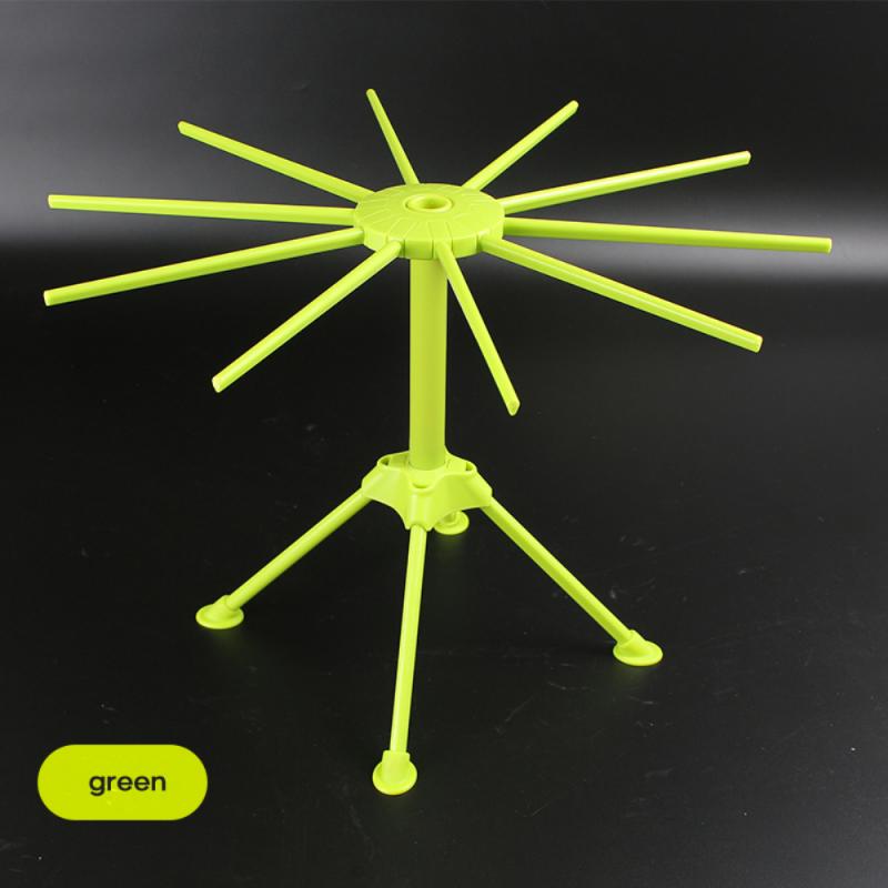 Support de séchage de pâtes pliant, support de nouilles, porte-spaghetti, outil de cuisine, accessoires de pressage, blanc, vert, jaune, pratique: green