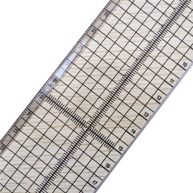 Patchwork lineal med jernkant quiltningsværktøj quilting lineal skrædderlineal 30*5*0.3cm akrylmateriale syværktøj tilbehør