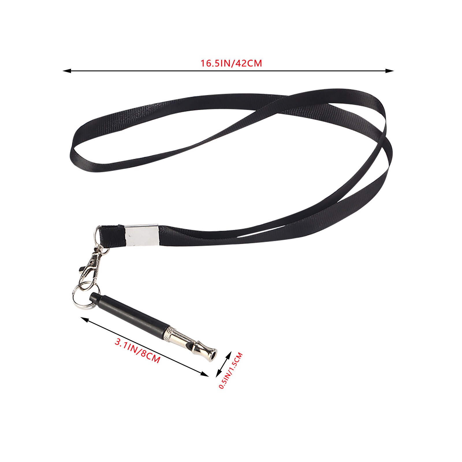 Dog Whistle With Whistle Belt 3part-ultrasonic Whistle High Frequency Adjustable Training Obedience Black Whistle Tool #4
