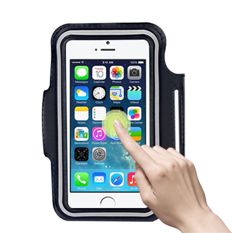 Soporte deportivo para teléfono móvil, brazalete resistente al agua para Iphone 4, 4s, 5, 5s, 5c, Se, 6, 6s, 7 Plus