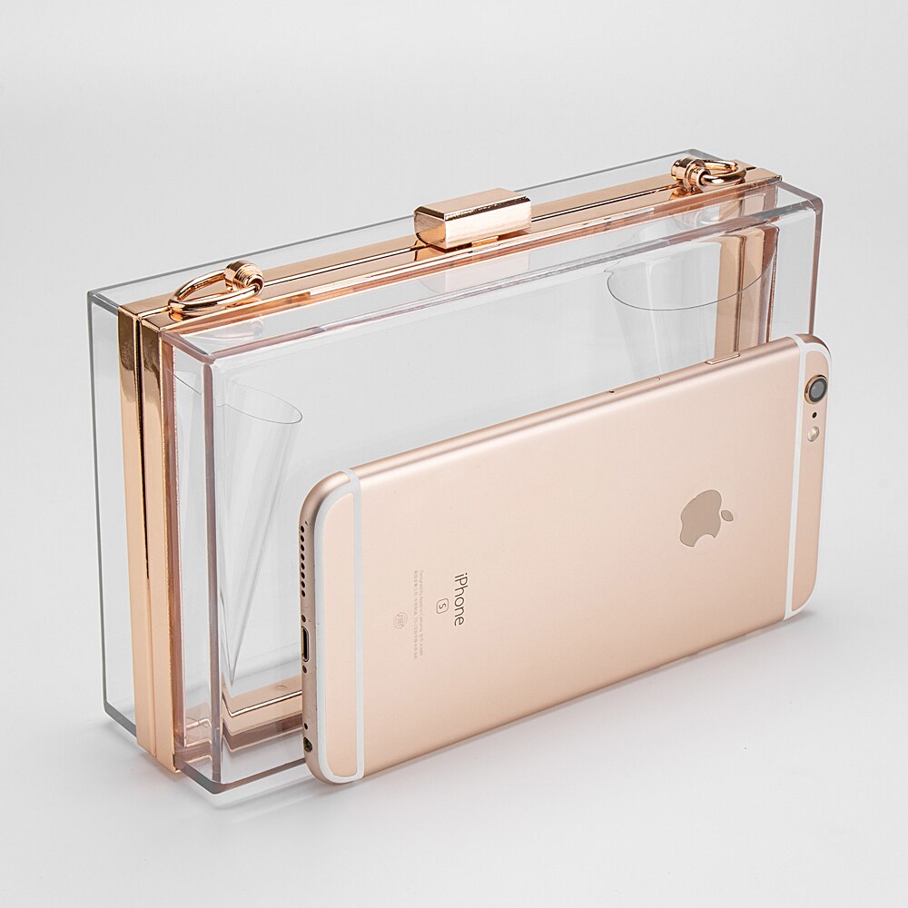 Femmes acrylique clair sac à main mignon Transparent sac à bandoulière Lucite voir à travers les sacs à main soirée embrayage événements stade approuvé