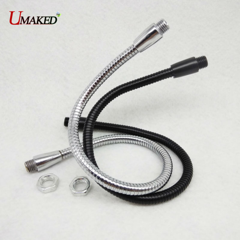 5 uds led cuello de cisne Dia 6MM manguera universal accesorios de iluminación led tubo suave de metal de hierro para lámpara de mesa lámpara de escritorio