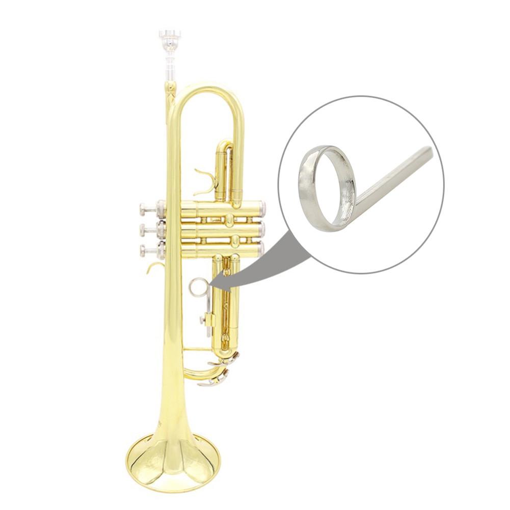 95mm Vernikkeld Metalen Trompet 3rd Klep Slide Finger Pull Ring Voor Professionele Trompet Cornet Vervanging Accessoires