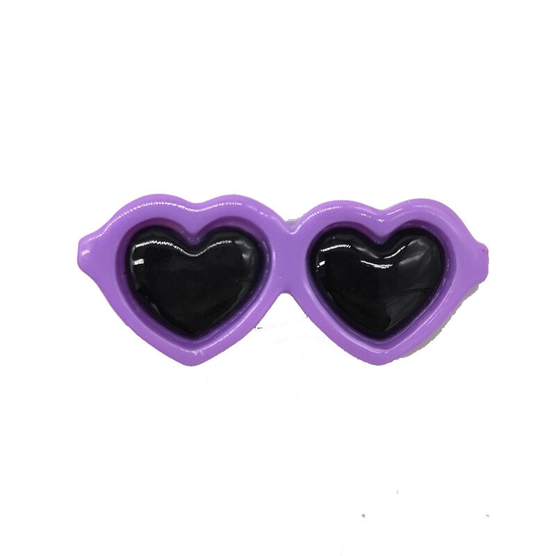 1Pcs Pet Mooie Hart Zonnebril Haarspelden Hond Bows Hair Clips Voor Puppy Honden Kat Yorkie Teddy Huisdier Haar decor Dierbenodigdheden: C