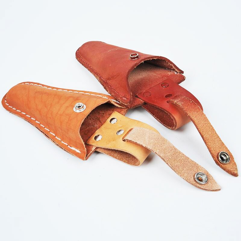 Scissors Storage Bag Portable Garden Sheath Tools Bag Holder Case Durable Leather Pruning Scissors Bag Buckle Gardening Pouch