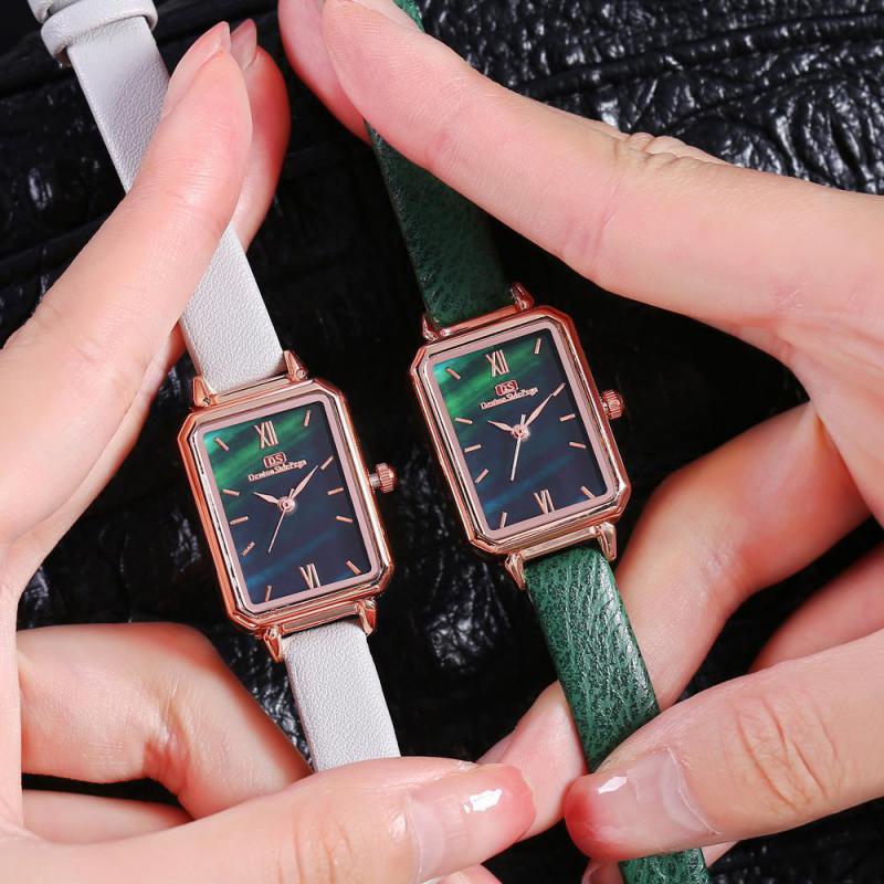 Kvinder ur damer kjole armbåndsure lille ur til kvinder luksus afslappet kvarts læderur часы мужские