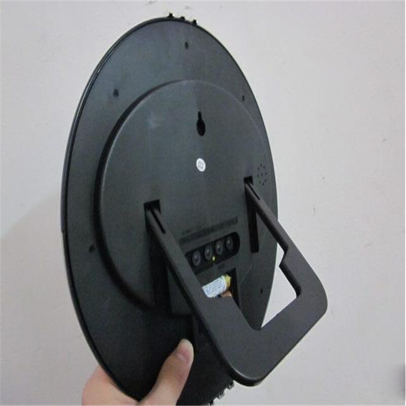 LED Round Electronic wall clock large number display Snooze Table Clock Mute Bracket Clock LCD with Calendar Temperature