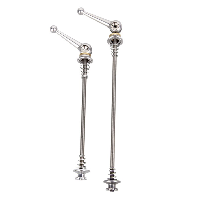 Bicicletta Aste E Sganci Rapidi 1 coppia Ultraleggero in Titanio Della Bicicletta del Rilascio Rapido centro Aste E Sganci Rapidi per MTB Della Bici Della Strada: argento