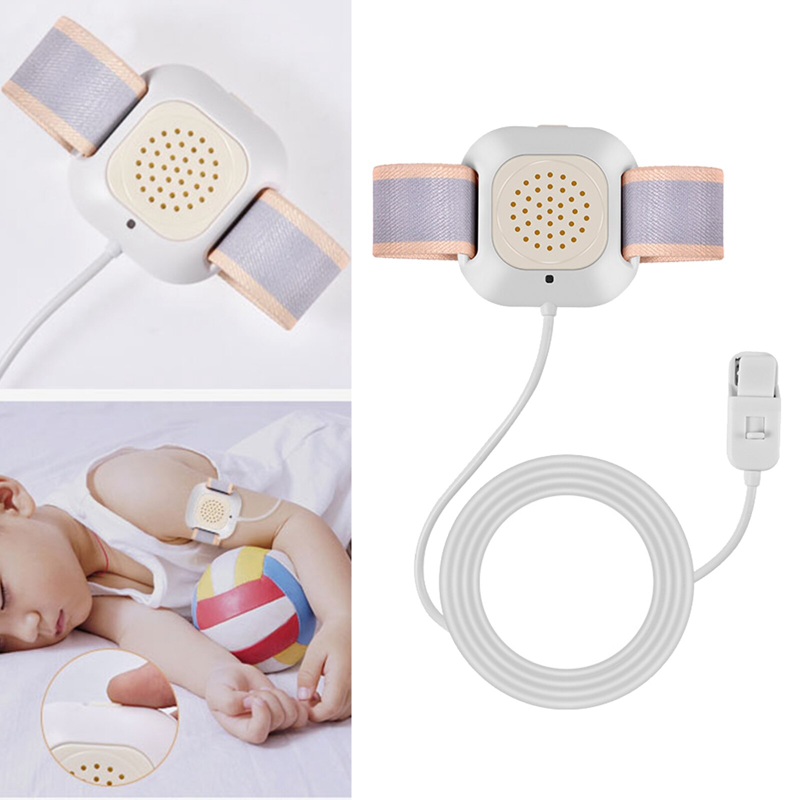 Nocturnal Bedwetting Alarm Device Bed Wetting Sensor for Baby Kids Children Deep Sleepers Elderly