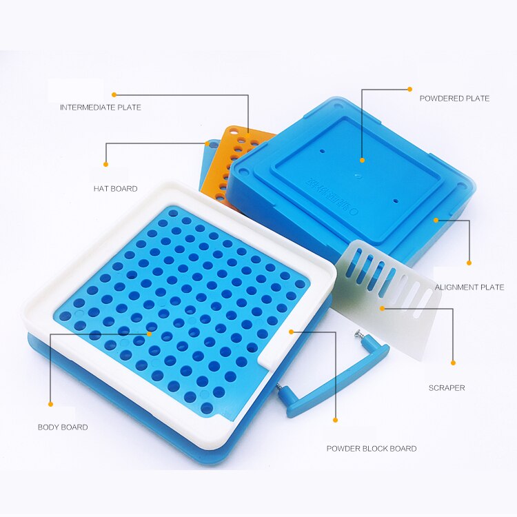 100 Holes Manual Capsule Filling Machine Manual Encapsulator Capsule Filling Board #000 #00 #0