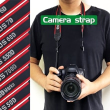Sangle d&#39;épaule pour appareil photo numérique Canon EOS 5D/6D Mark II III 550D 70D 60D 7D 700D 650D 600D 550D 80D 500D 100D 1100D 1200D