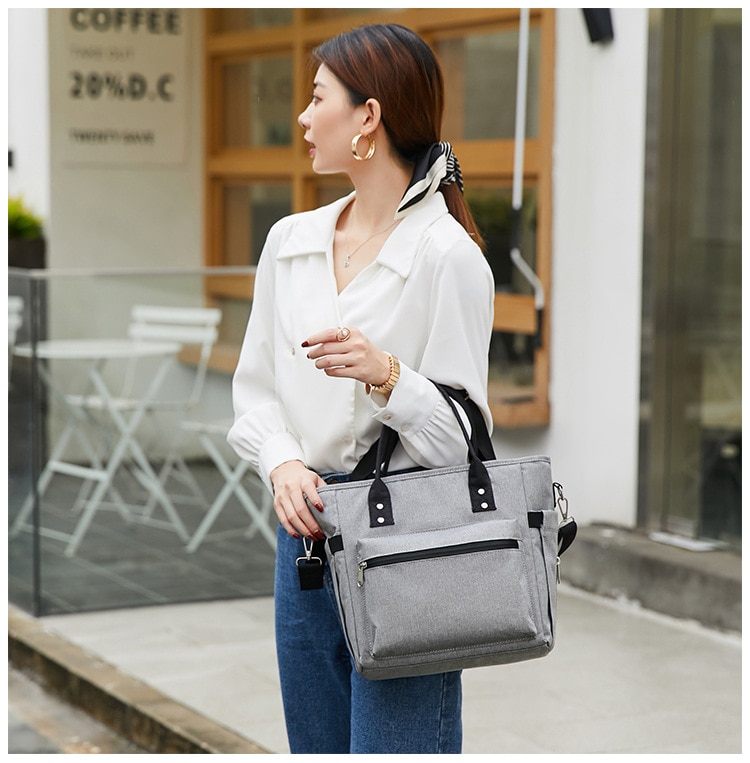 Oxford – sac à Lunch pour hommes et femmes, grande capacité, Bento, glacière, pique-nique, boîte à déjeuner, sac à bandoulière, fourre-tout isolé