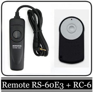 Remote Switch and Remote Control for Canon EOS Digital Rebel XT, XTi for EOS Rebel Ti,T1i,T2,T2i,T3i,T4i, XSi Digital SLR Camera