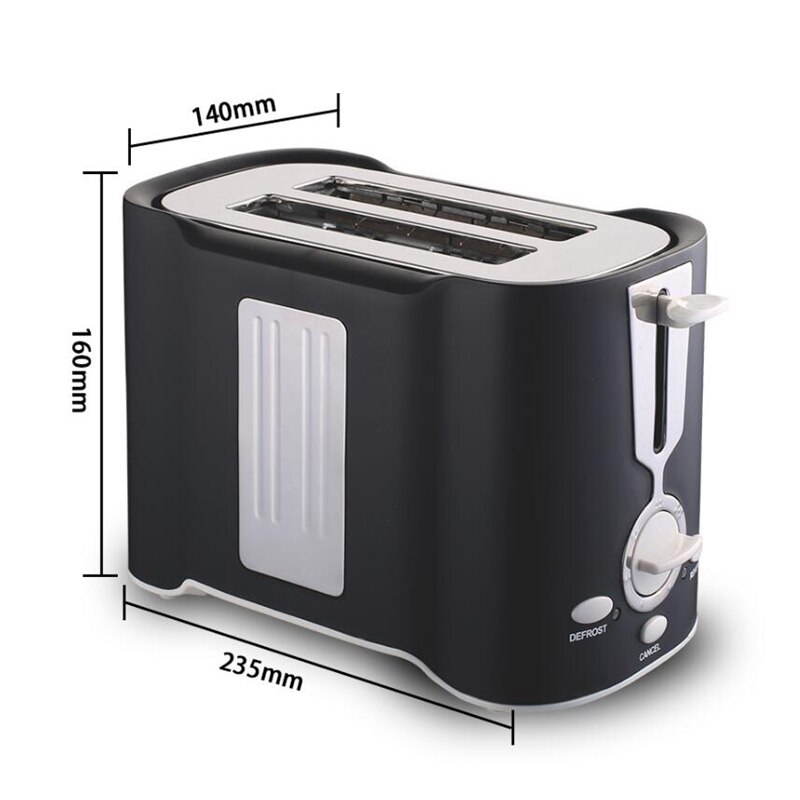 Máquina tostadora de pan, tostador eléctrico, horno para hornear, electrodomésticos de cocina, sándwich de desayuno automático, enchufe europeo