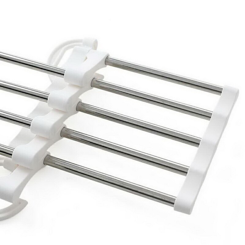 5 In 1 Rvs Magic Broek Rack Multi-layer Magic Multifunctionele Hanger-1