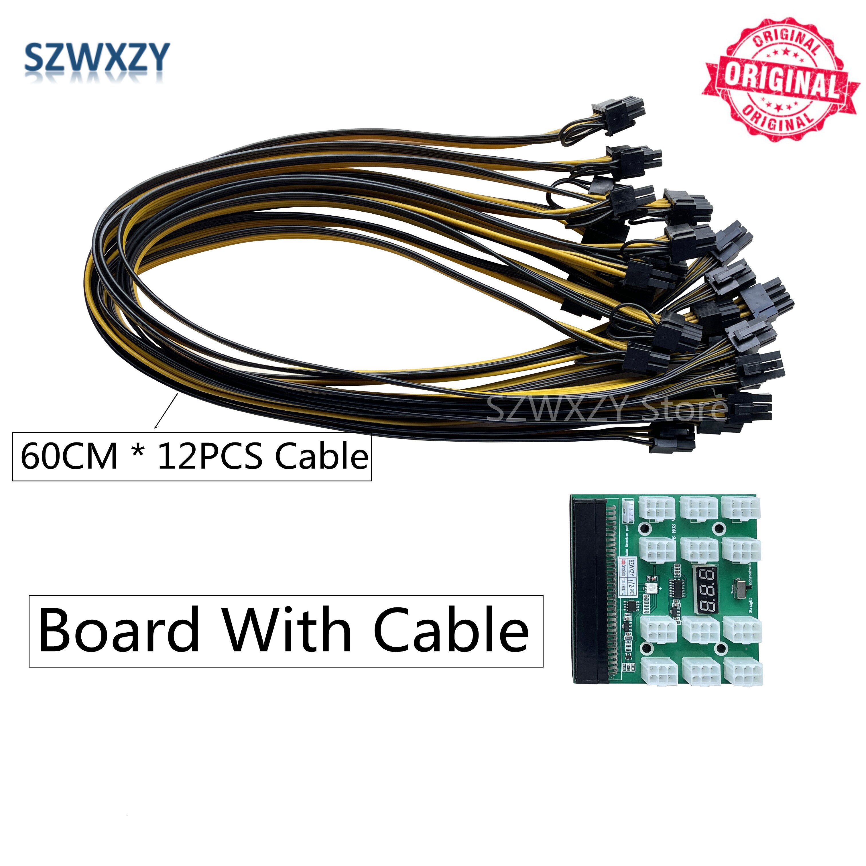 SZWXZY Original For HP DL360P G8 750W Server Power Supply DPS-750AB-3 A 643932-001 643955-201 660183-001 656363-B21 HSTNS-PD29: board with cable