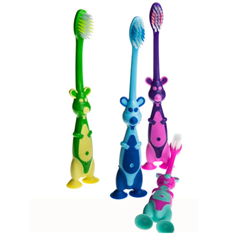 Cepillo de dientes de cerdas suaves para bebés, limpiador de dientes de animales, conjunto de cepillos para entrenamiento Dental, 1 Uds.