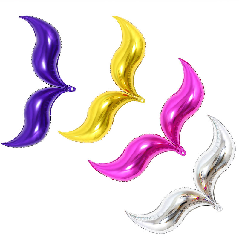Globos de aluminio en forma de S con forma de flor y llama ondulada, 6 uds., 18/24 pulgadas, bricolaje, cola de sirena, decoración de boda, de cumpleaños, espectáculos