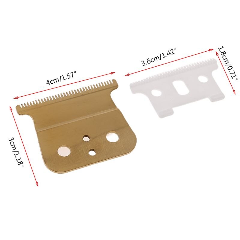 2-Hole Clipper Blade High Carton Steel Clipper Accessories with 2 the Screws for Electric Trimmer Cutting Machine