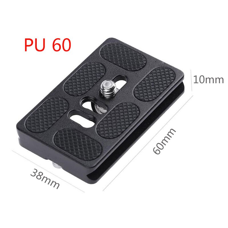 PU series Aluminum Alloy Tripod Head Quick Release Plate PU40 PU50 PU60 PU70 P100 With 1/4 inch Mounting Screw for SLR camera: PU 60