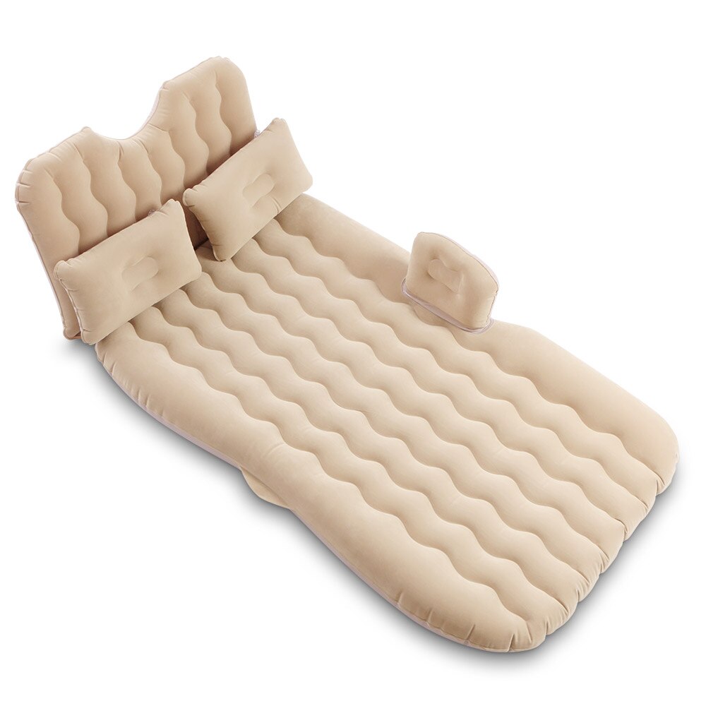 Pvc Flocking Camping Comfortable Car Inflatable Air Bed For Car Back Seat Travel Mattress Bed
