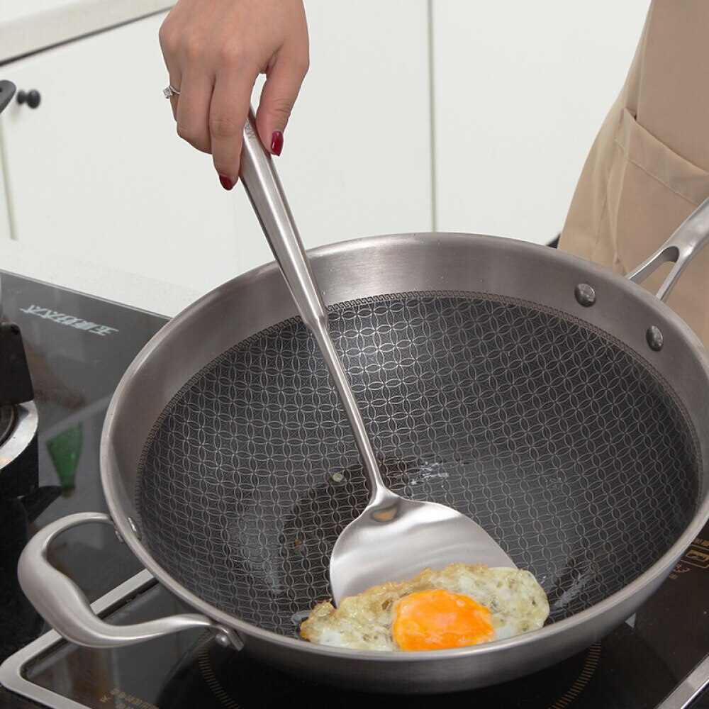 Stainless Steel Cooking Utensil Set, Nonstick Kitchen Utensils Set with Spatula