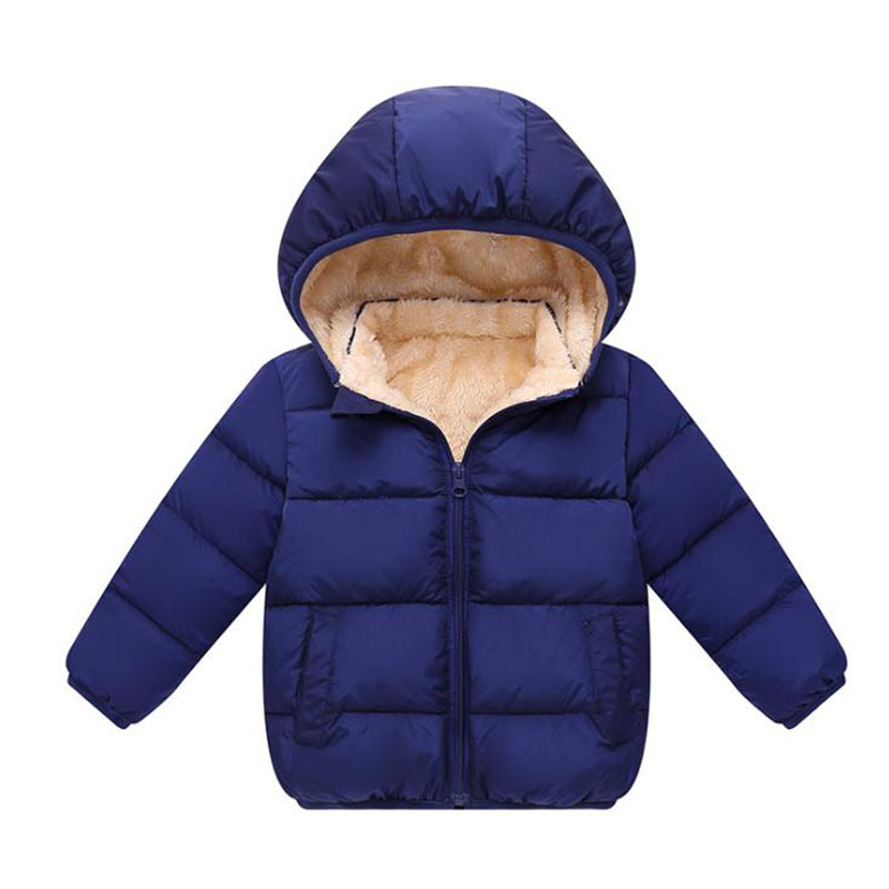 Hooded Baby Down Jas Katoen Pasgeboren Winter Pak Peuter Meisjes Kleding 5 Kleuren Warme Winterjas Voor Jongens