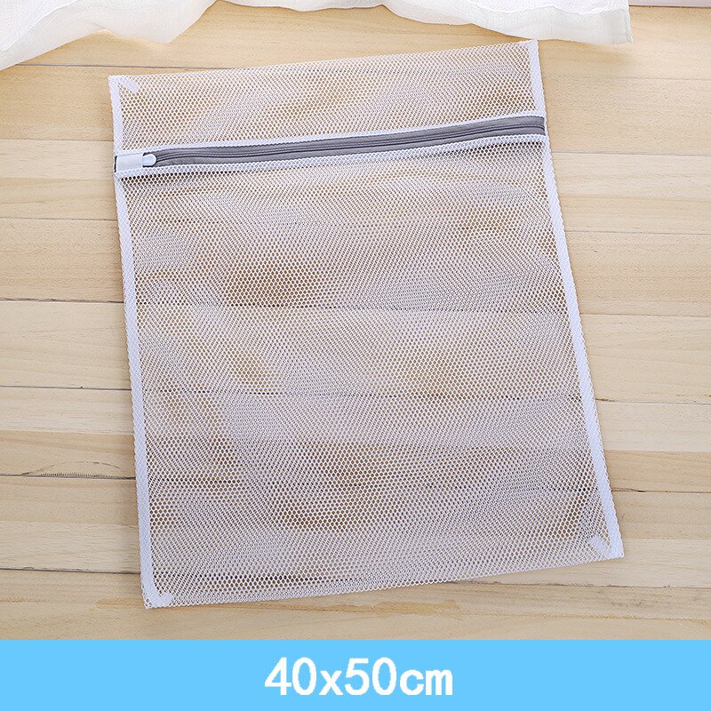 Mesh Laundry Bags for Clothes Washing Machine Socks Underwear Bed Sheet Clothes Storage Mesh Net Filter Wash Bag: 40x50cm