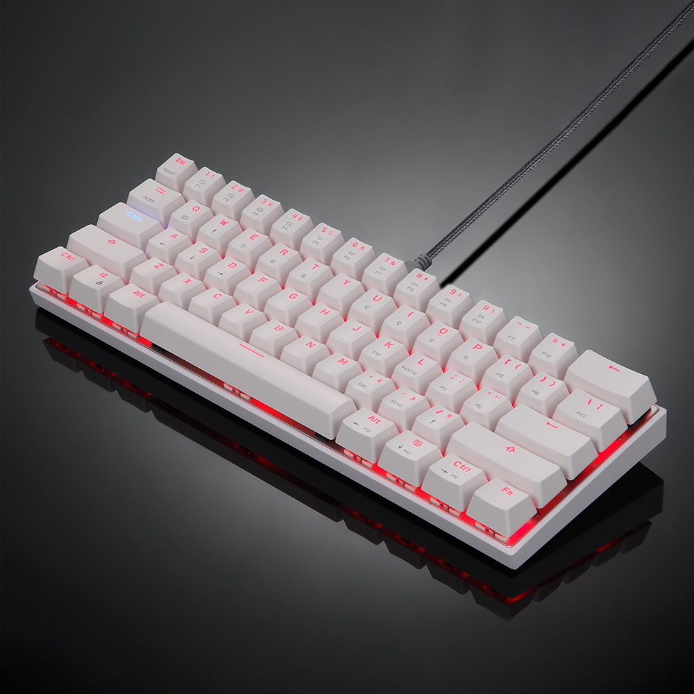 Motospeed CK62 BT3.0 USB clavier filaire rvb clavier mécanique claviers de jeu pour tablette ordinateur portable Smartphone commutateurs bleu et rouge