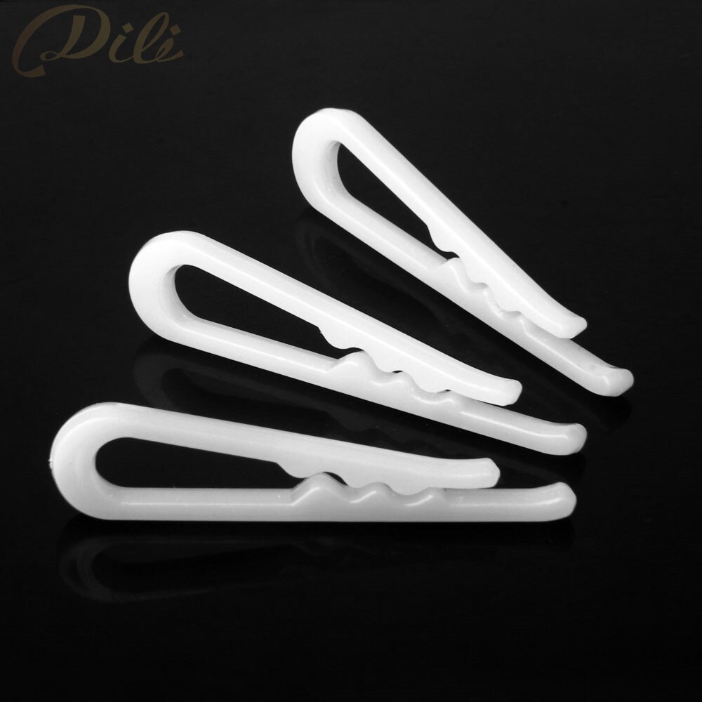 200 stück Kunststoff Hemd Clips Weißes Hemd Stift Kleidungsstück Verpackung Socken Paket Clips transparent