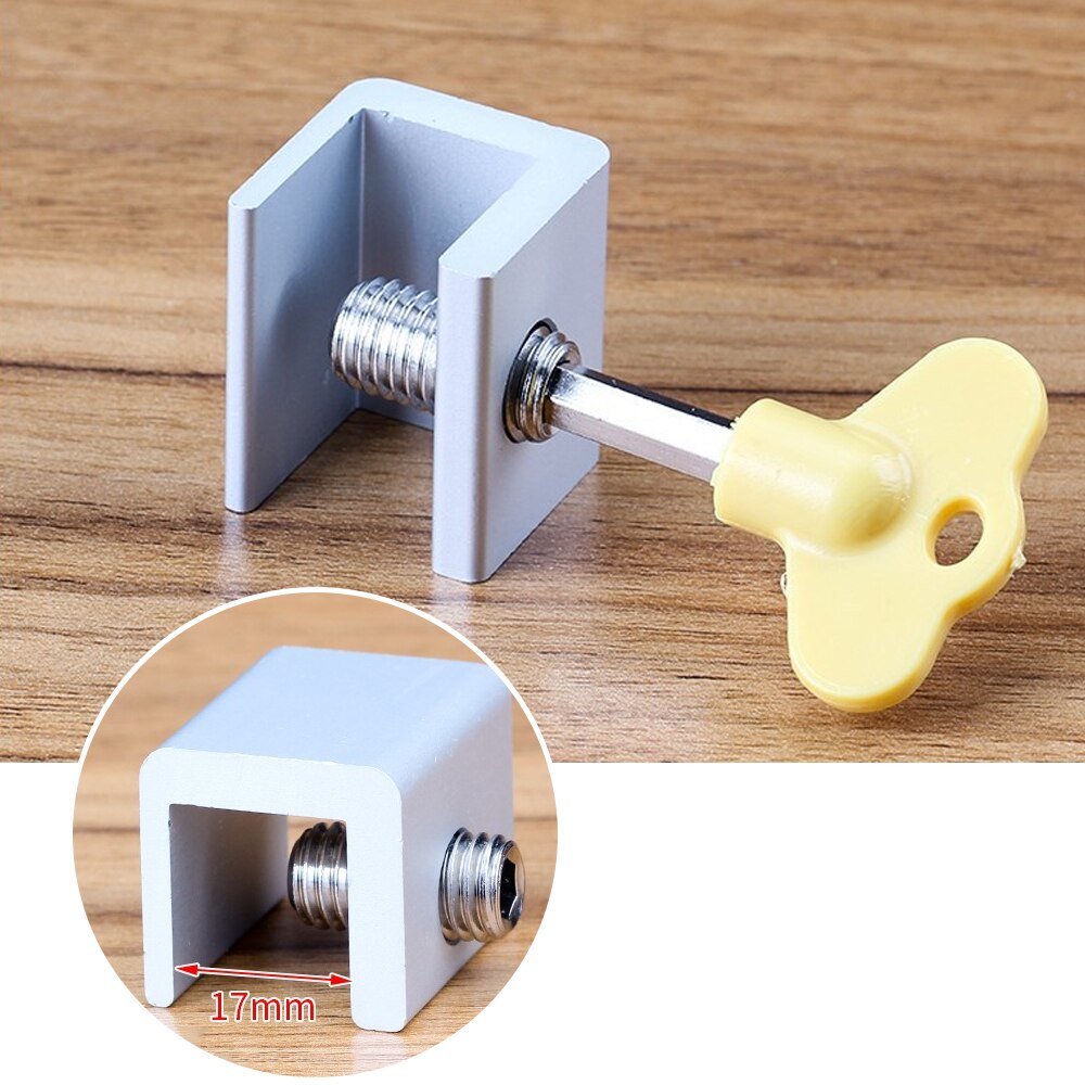 Adjustable Sliding Window Locks Child Baby Safety Security Locks Stop Window Door Latch For Closets With Keys 1 Set
