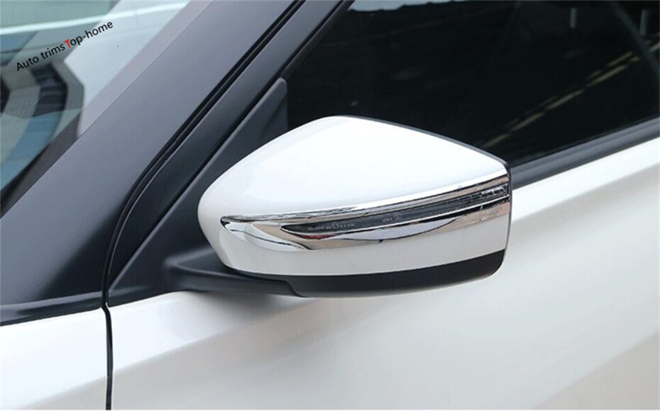 Yimaautotrims Accessories Fit For Nissan Kicks - Car Rearview Mirror Rubbing Stripes Streamer Cover Trim