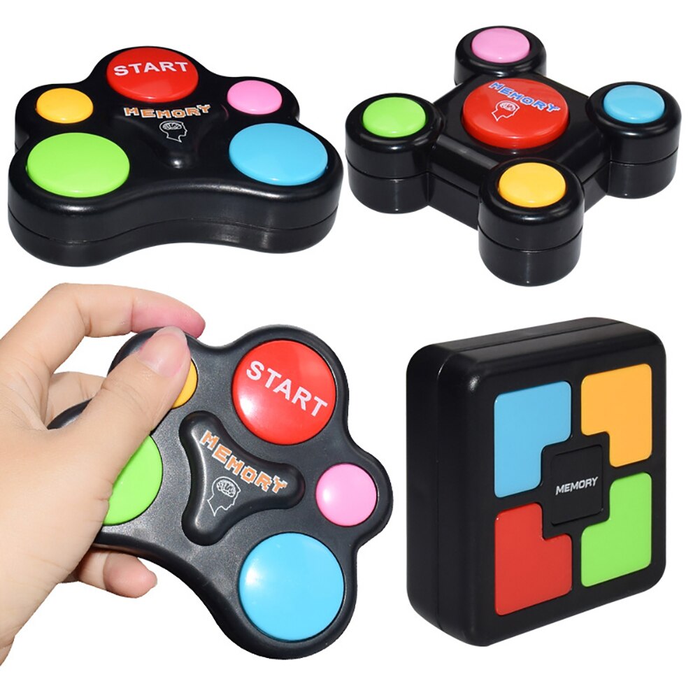Memory Training Toys Game Lights and Sounds Repeat My Flashing Souptoys Electronic Console Puzzles Anti-Stress Toy