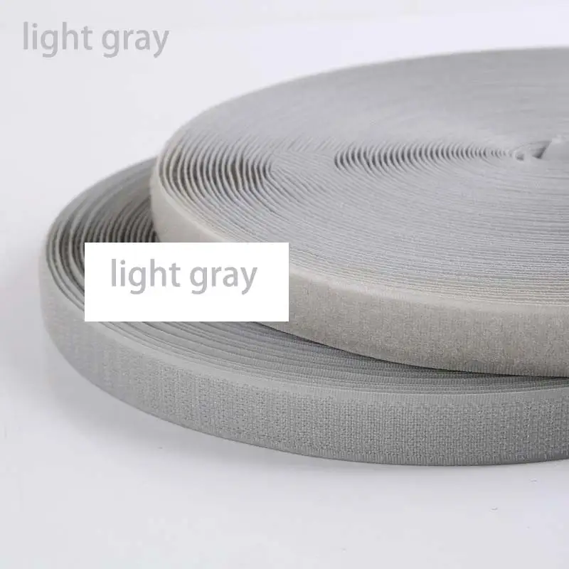 2M/Pairs Colorful Sew On Hook and Loop Tape Non-Adhesive Fastening Nylon Fabric Tape DIY Craft Interlocking Tape Sewing Fastener: Gold