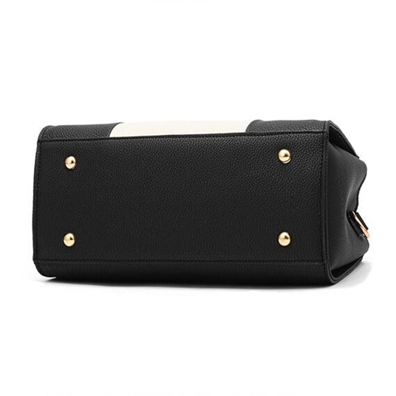 Yogodlns Patchwork Shoulder Bag - Women's Tassel Tote - PU Leather Crossbody Purse - Versatile Style