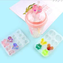 Diy-strohhalmaufsatzform aus harz, form für blume und schmetterling, strandparty-dekoration, epoxidharz-kunst, strohhalmbefestigung, bastelarbeiten